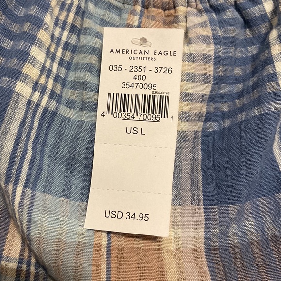 American Eagle Plaid Top - Picture 3 of 5